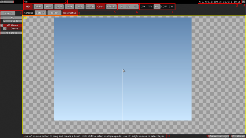 Map editor within DDNet